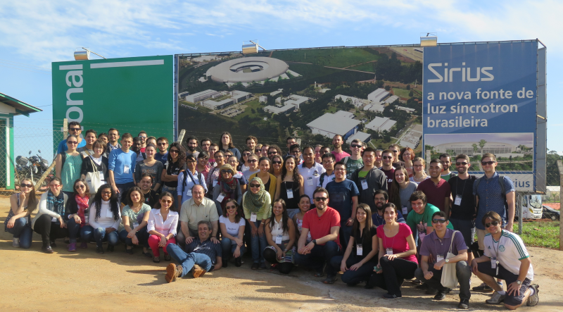 Students visit the ongoing building works of Sirius, the new Brazilian synchrotron light source